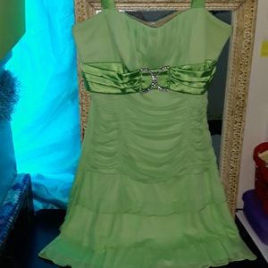 Green dance dress
